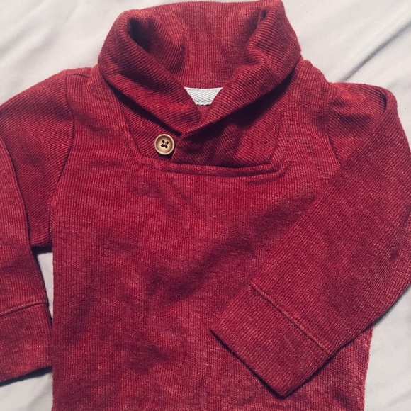 baby boy maroon sweater